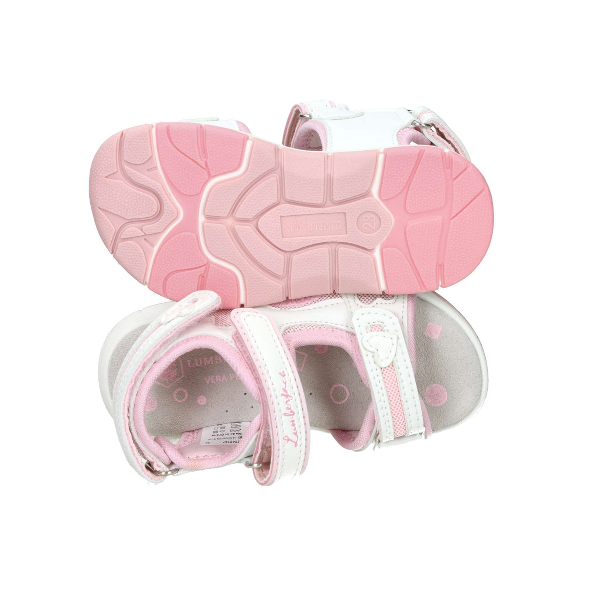 Lumberjack Bambine e ragazze Sandalo 102268187 Bianco/Rosa