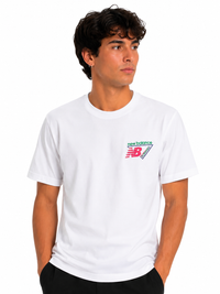 New Balance Uomo T-shirt MT61V4ZG Bianco