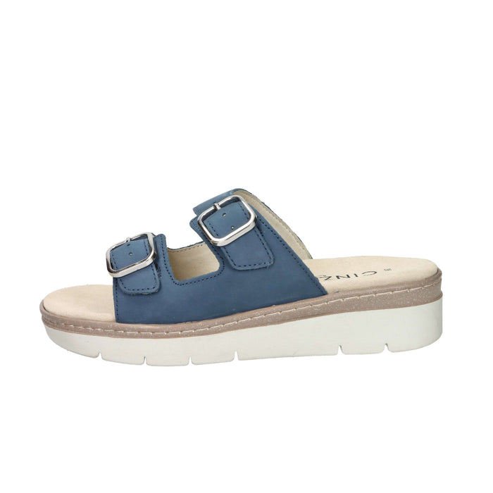 Cinzia Soft Damen Flache Hausschuhe SV921038 Blau