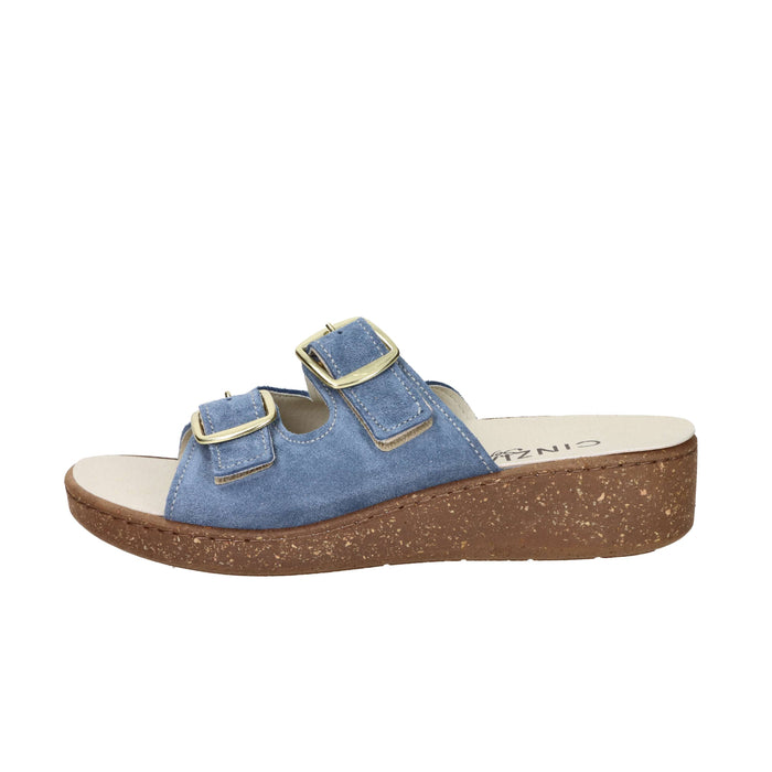 Cinzia Soft Damen Flache Hausschuhe NE8702 Jeans