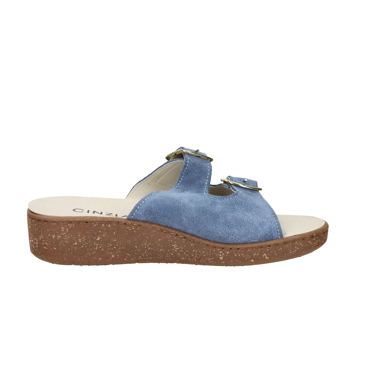 Cinzia Soft Damen Flache Hausschuhe NE8702 Jeans