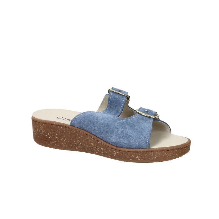 Cinzia Soft Damen Flache Hausschuhe NE8702 Jeans