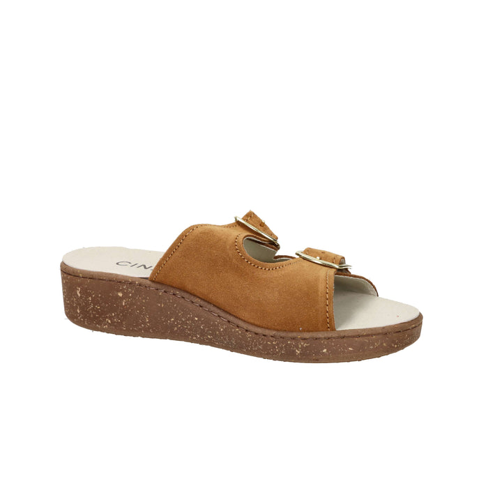 Cinzia Soft Damen Flache Hausschuhe NE8702 Leder