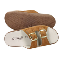 Cinzia Soft Damen Flache Hausschuhe NE8702 Leder