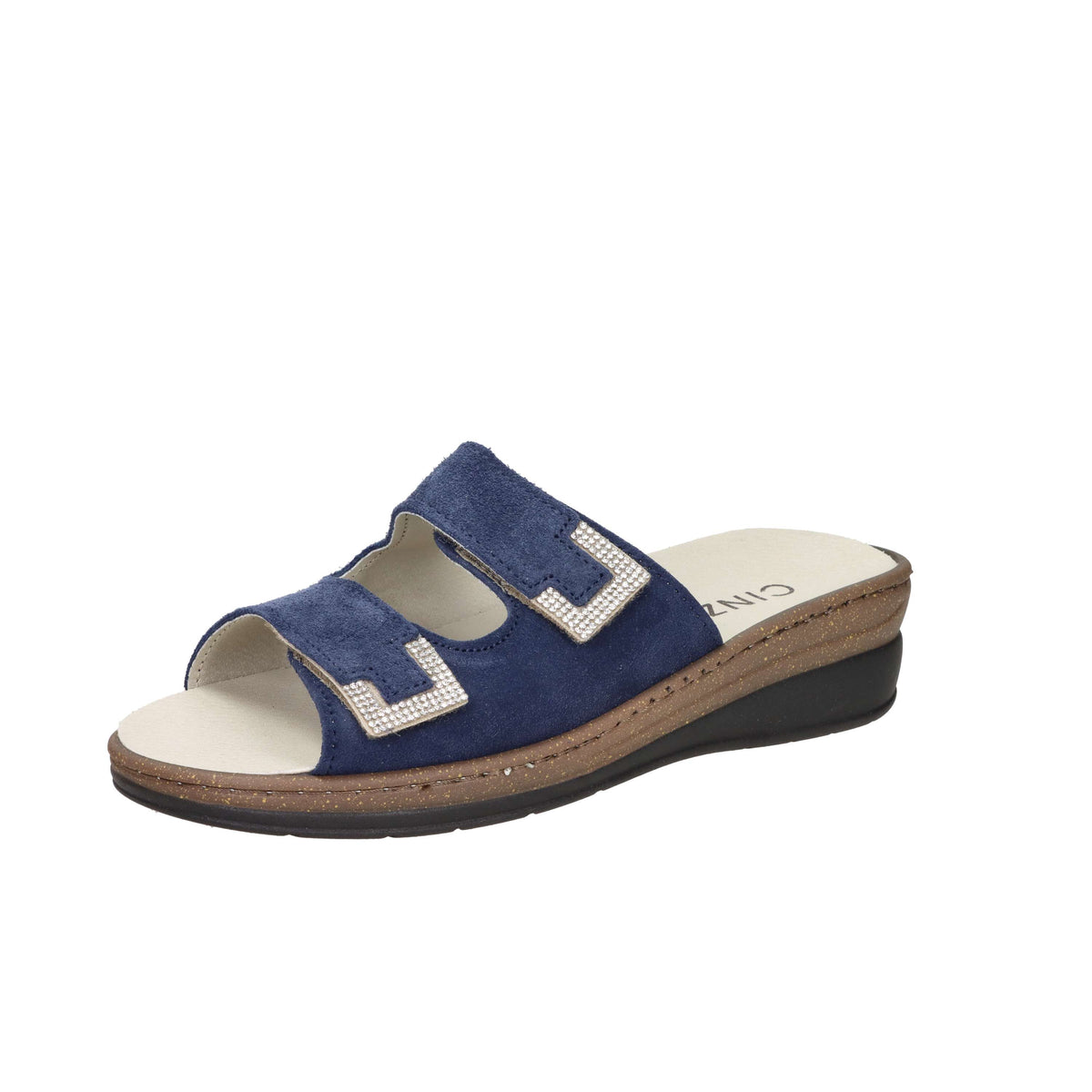Cinzia Soft Damen Flache Hausschuhe NE1091 Blau