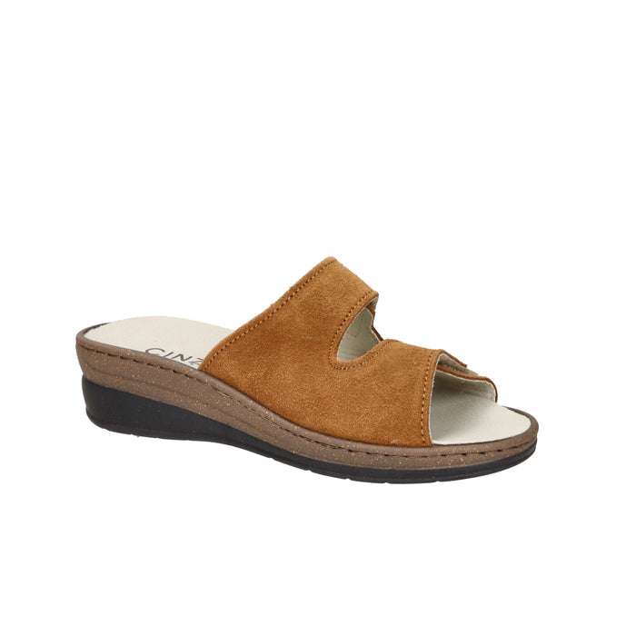 Cinzia Soft Damen Flache Hausschuhe NE1091 Leder