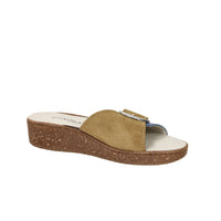 Cinzia Soft Damen Flache Hausschuhe NE8701 Blau/Leder