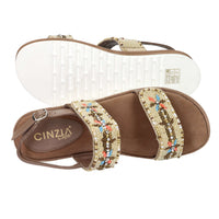 Cinzia Soft Mujer Sandalia baja IT1059 Topo