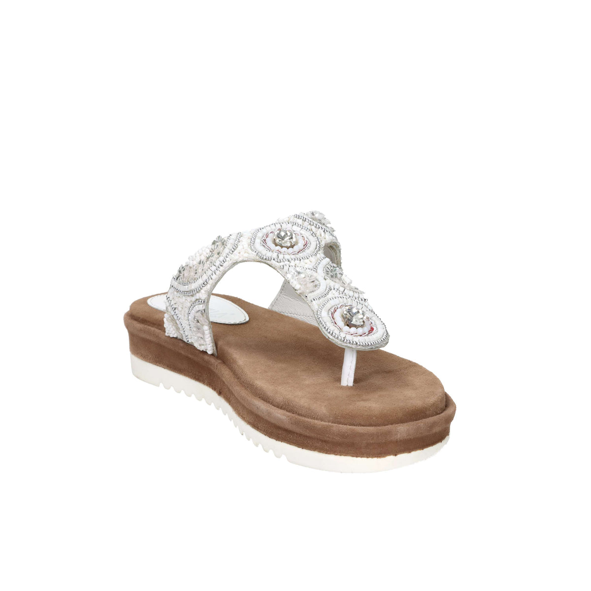 Cinzia Soft Damen Zehentrenner IT1060 Weiß