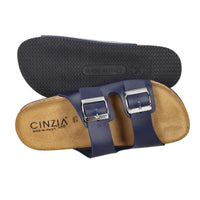 Cinzia Soft Damen Flache Hausschuhe GF20630F Blau