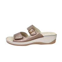 Cinzia Soft Damen flache Pantolette MZV58 Bronze