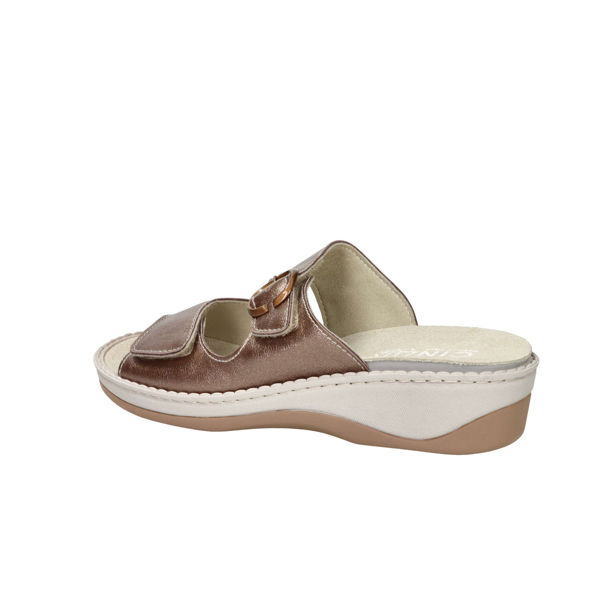 Cinzia Soft Damen flache Pantolette MZV58 Bronze