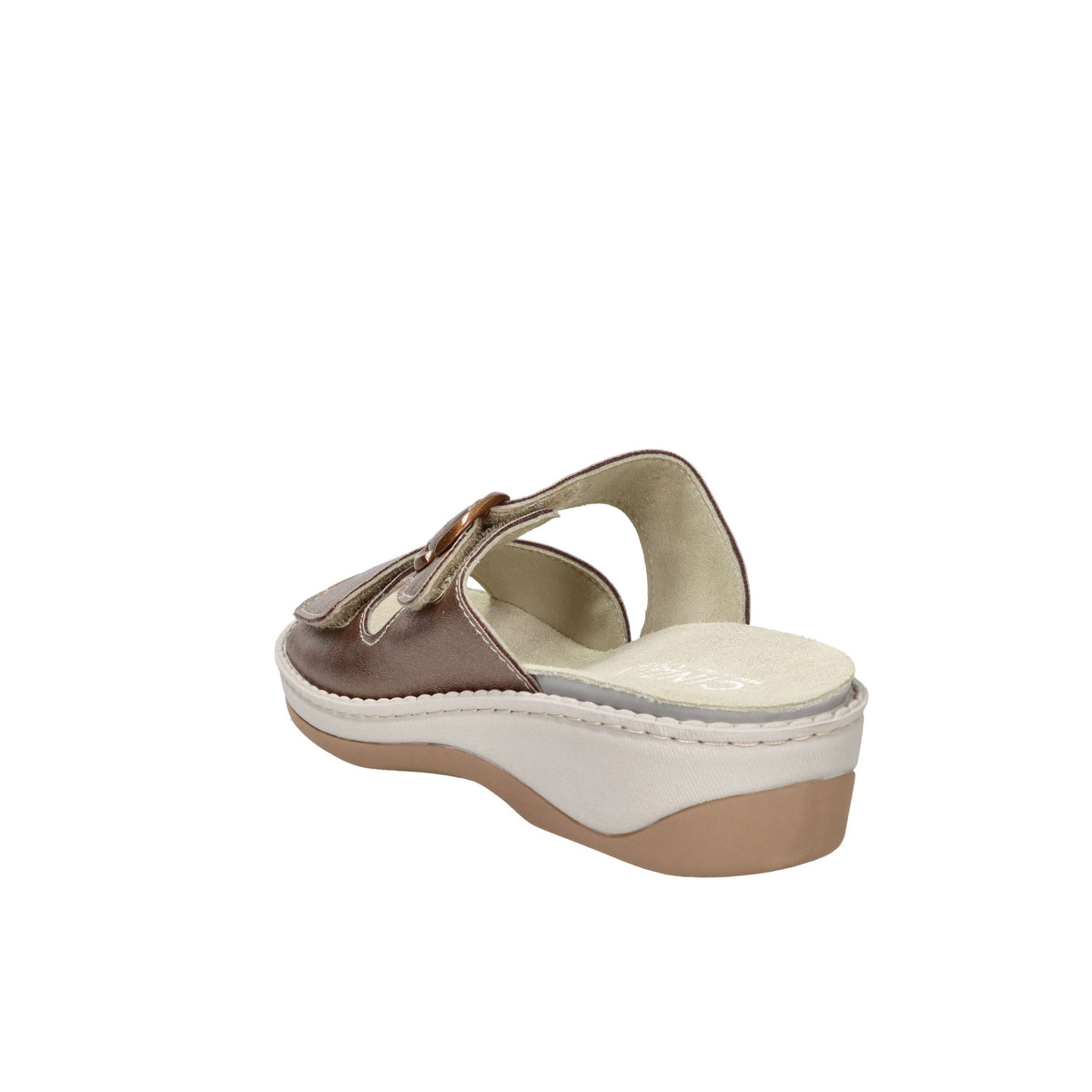 Cinzia Soft Damen flache Pantolette MZV58 Bronze