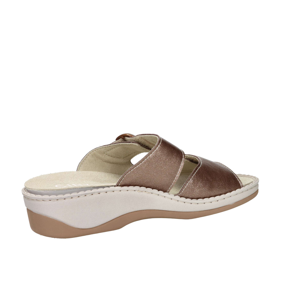 Cinzia Soft Damen flache Pantolette MZV58 Bronze