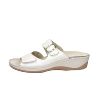 Cinzia Soft Damen flache Pantolette MZV58 Weiß