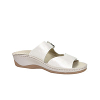 Cinzia Soft Damen flache Pantolette MZV58 Weiß