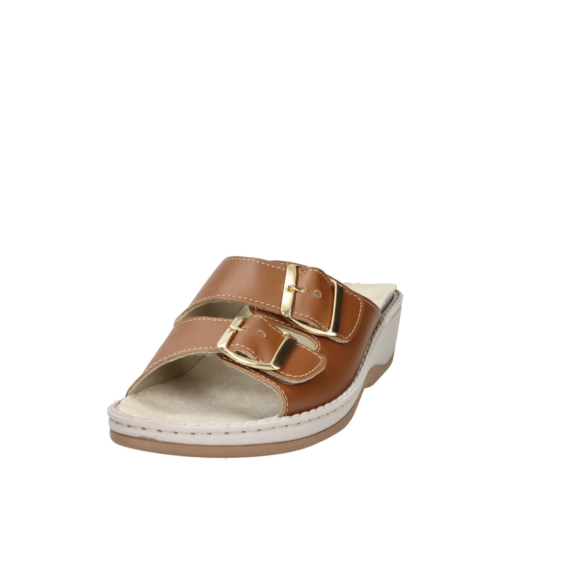 Cinzia Soft Damen flache Pantolette MZV110F-P Cuoio