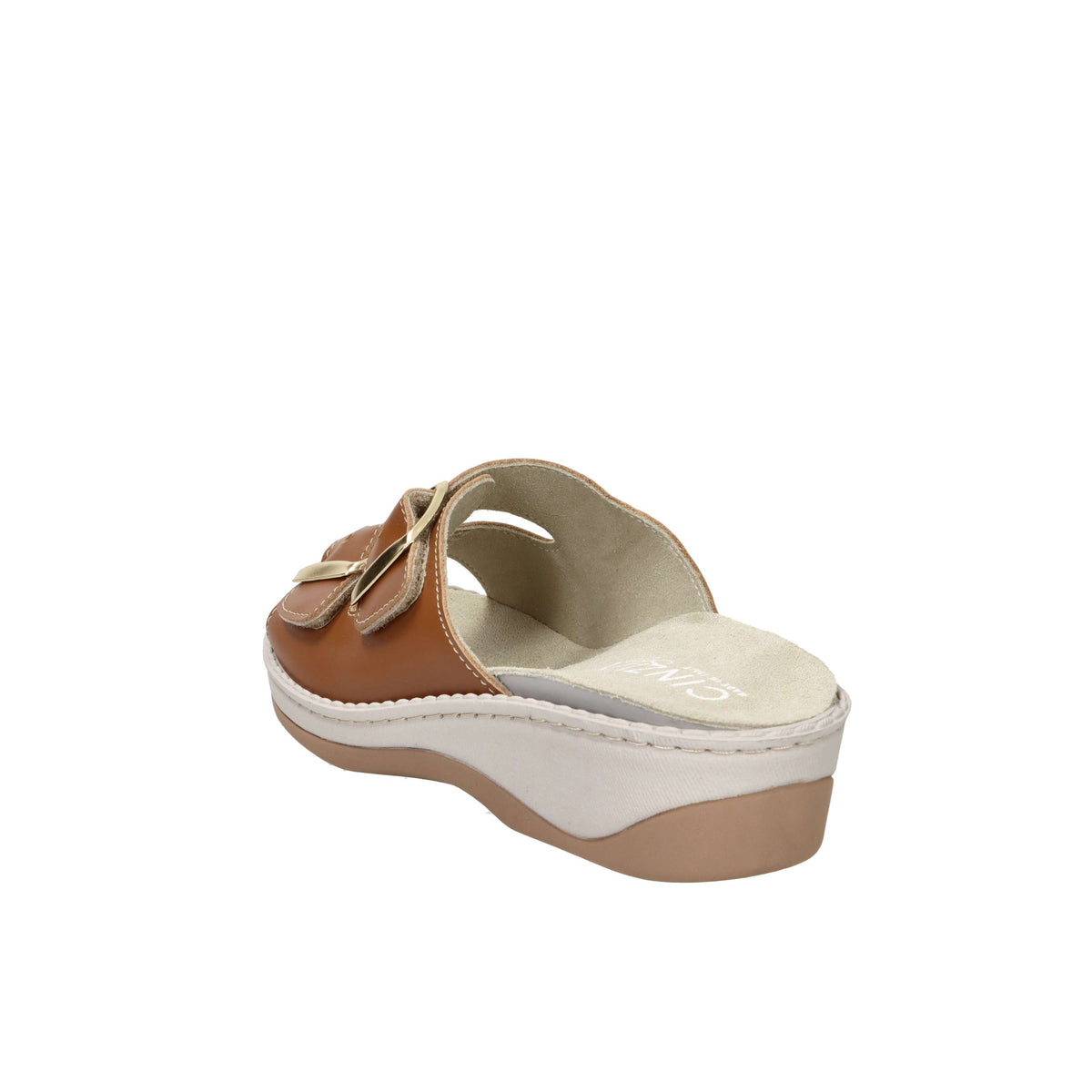 Cinzia Soft Damen flache Pantolette MZV110F-P Cuoio