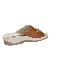 Cinzia Soft Damen flache Pantolette MZV110F-P Cuoio