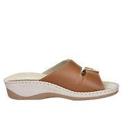 Cinzia Soft Damen flache Pantolette MZV110F-P Cuoio