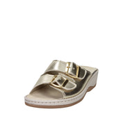 Cinzia Soft Damen flache Pantolette MZV110F Platin