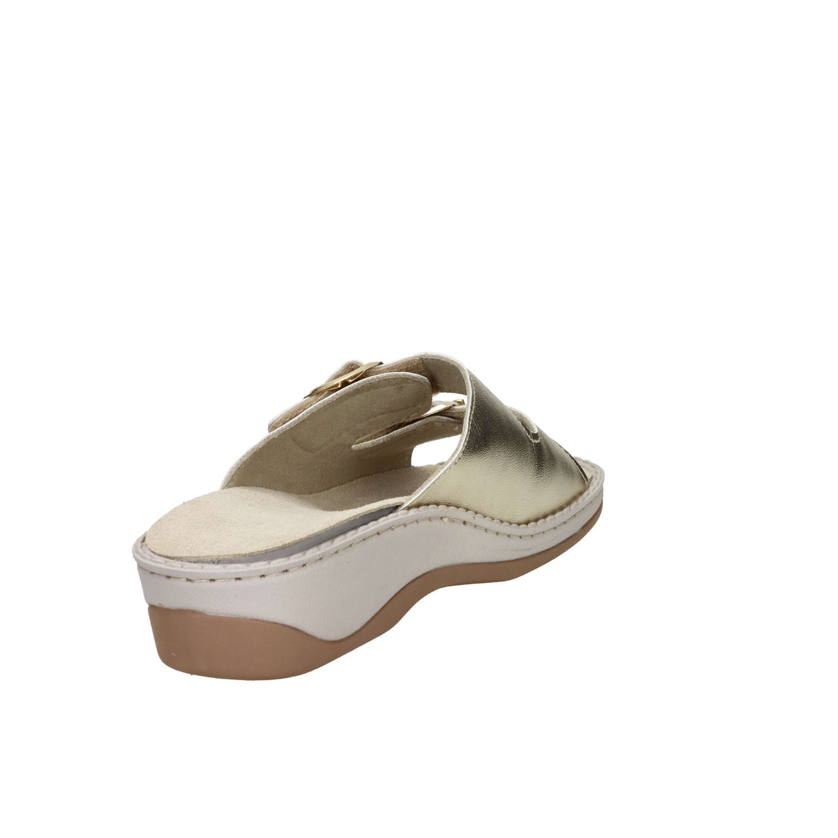 Cinzia Soft Damen flache Pantolette MZV110F Platin