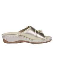 Cinzia Soft Damen flache Pantolette MZV110F Platin