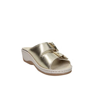 Cinzia Soft Damen flache Pantolette MZV110F Platin