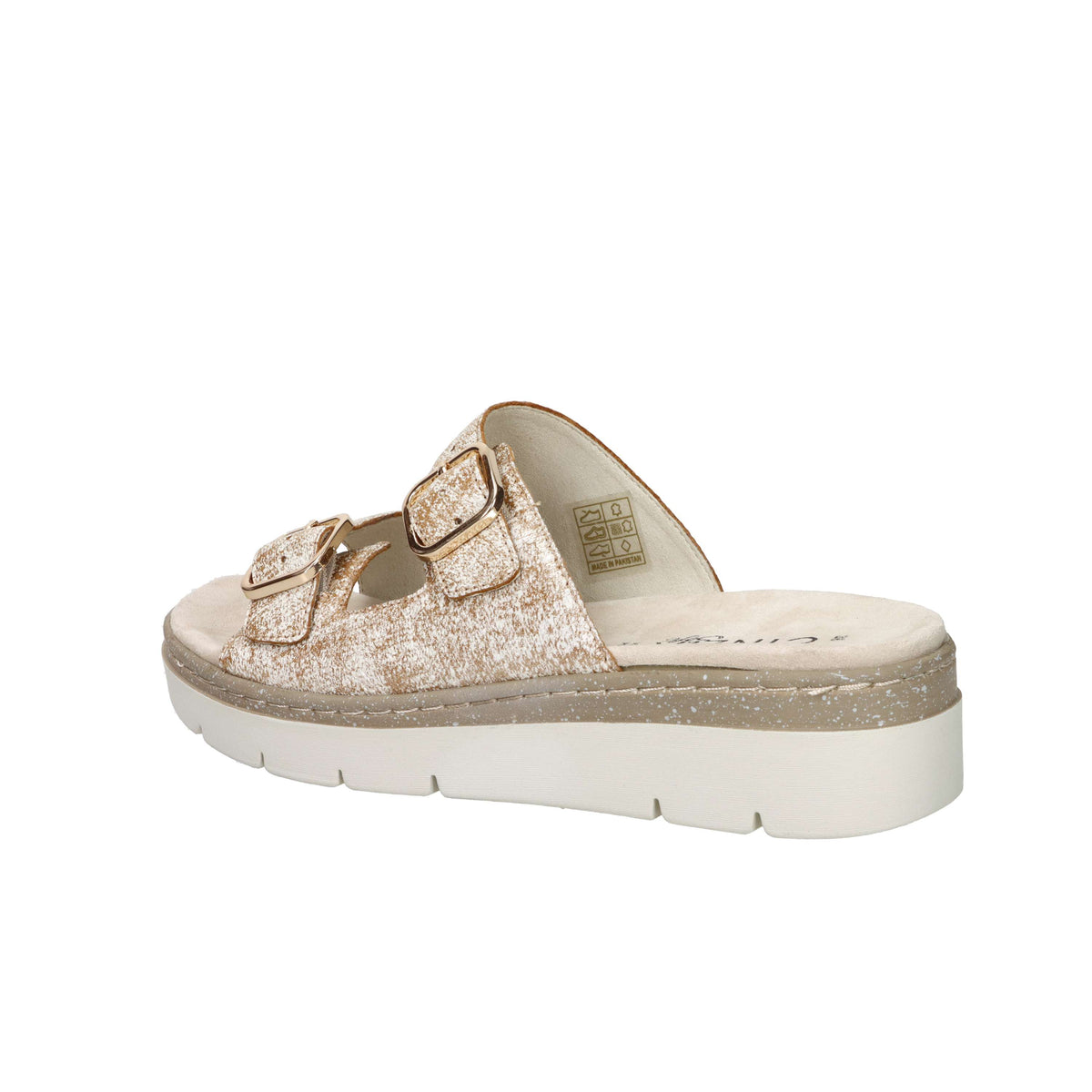 Cinzia Soft Damen flache Pantolette SV921038G Bronze