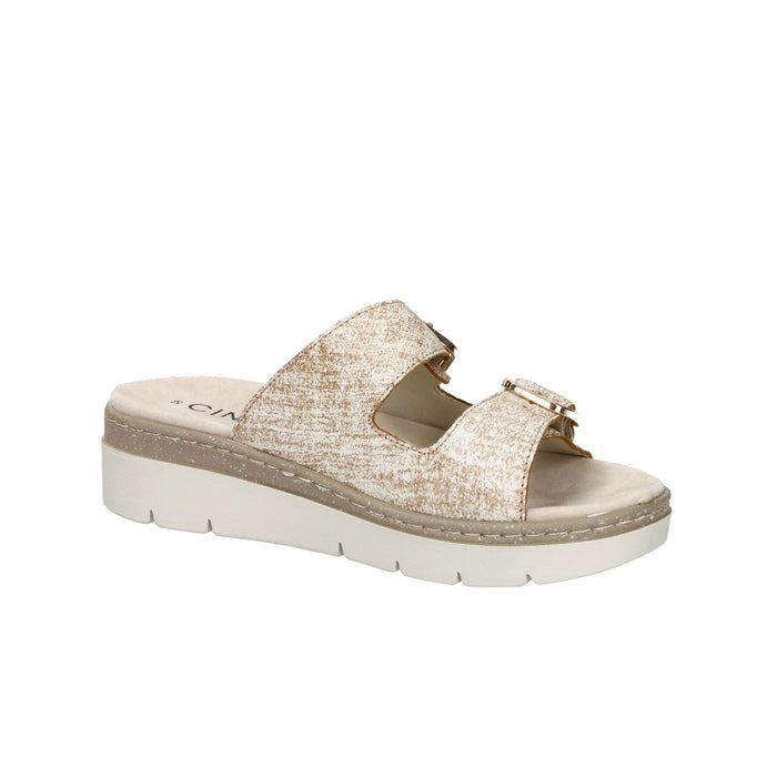 Cinzia Soft Damen flache Pantolette SV921038G Bronze