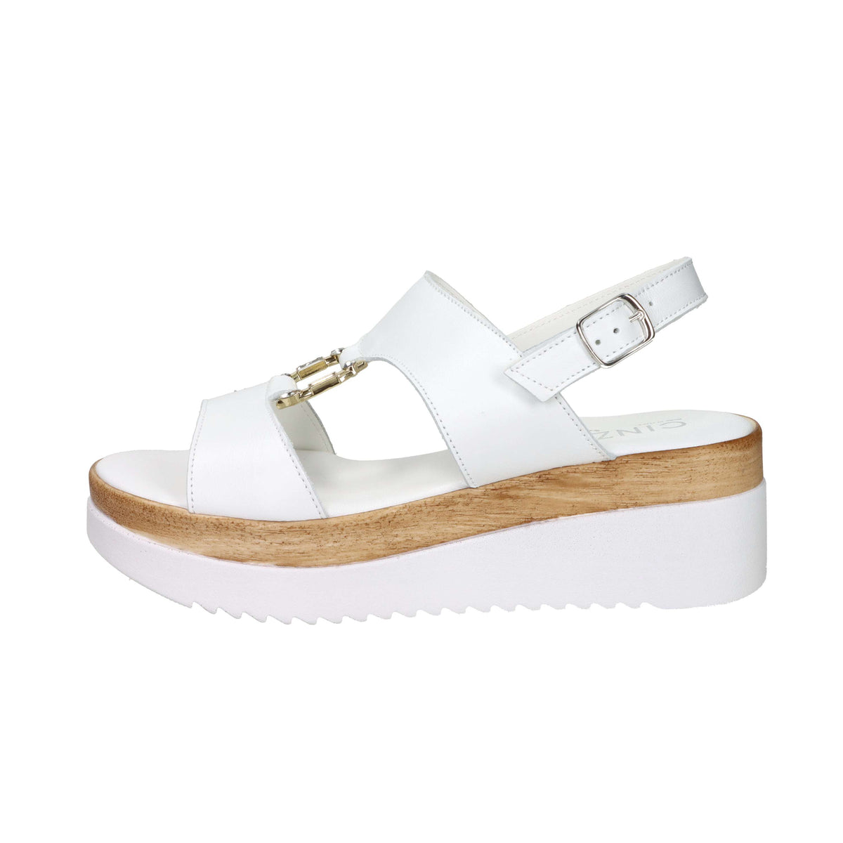 Cinzia Soft Donna Sandalo con zeppa IAF343520 Bianco