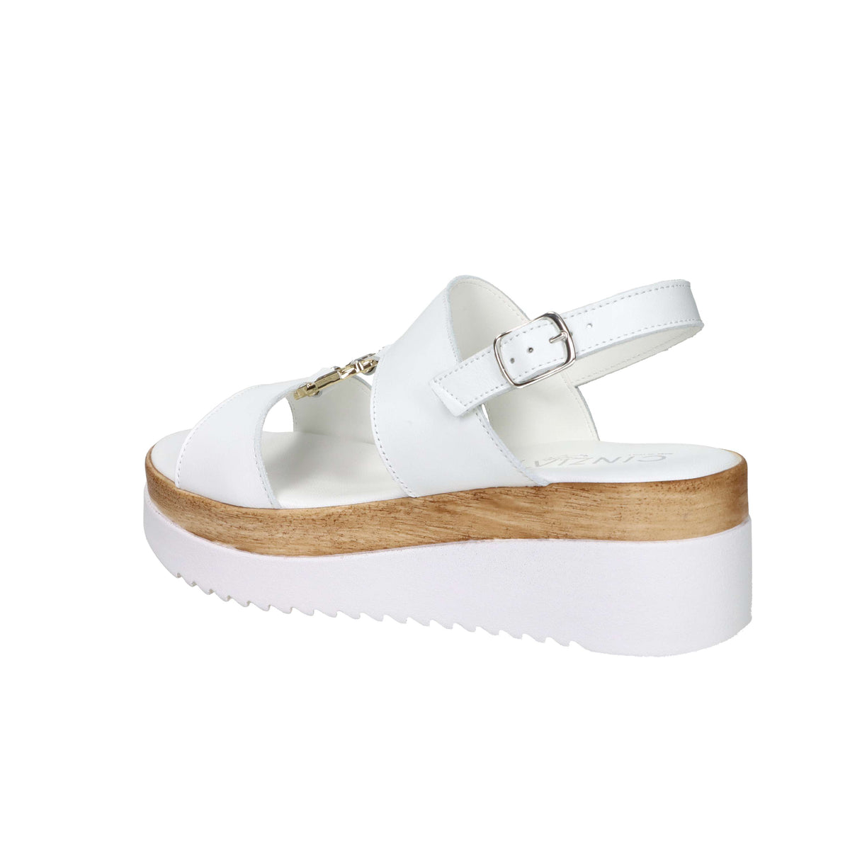 Cinzia Soft Damen Sandale mit Keilabsatz IAF343520 Weiß