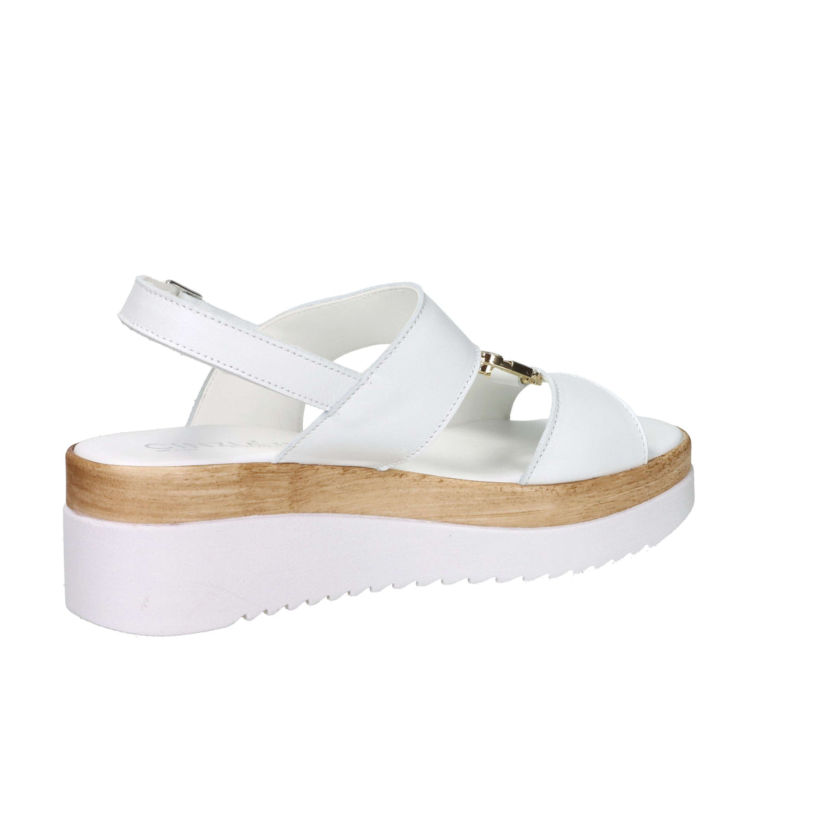 Cinzia Soft Damen Sandale mit Keilabsatz IAF343520 Weiß