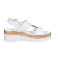 Cinzia Soft Damen Sandale mit Keilabsatz IAF343520 Weiß