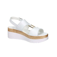 Cinzia Soft Damen Sandale mit Keilabsatz IAF343520 Weiß