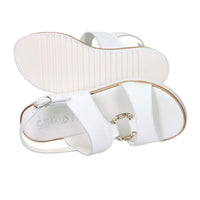 Cinzia Soft Damen Sandale mit Keilabsatz IAF343520 Weiß