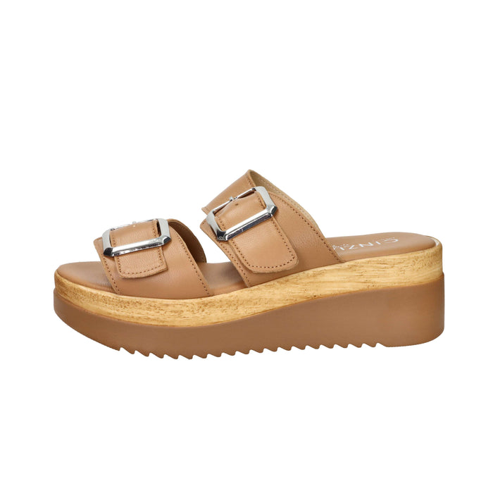 Cinzia Soft Damen Hausschuhe mit Keilabsatz IAF343616 Leder