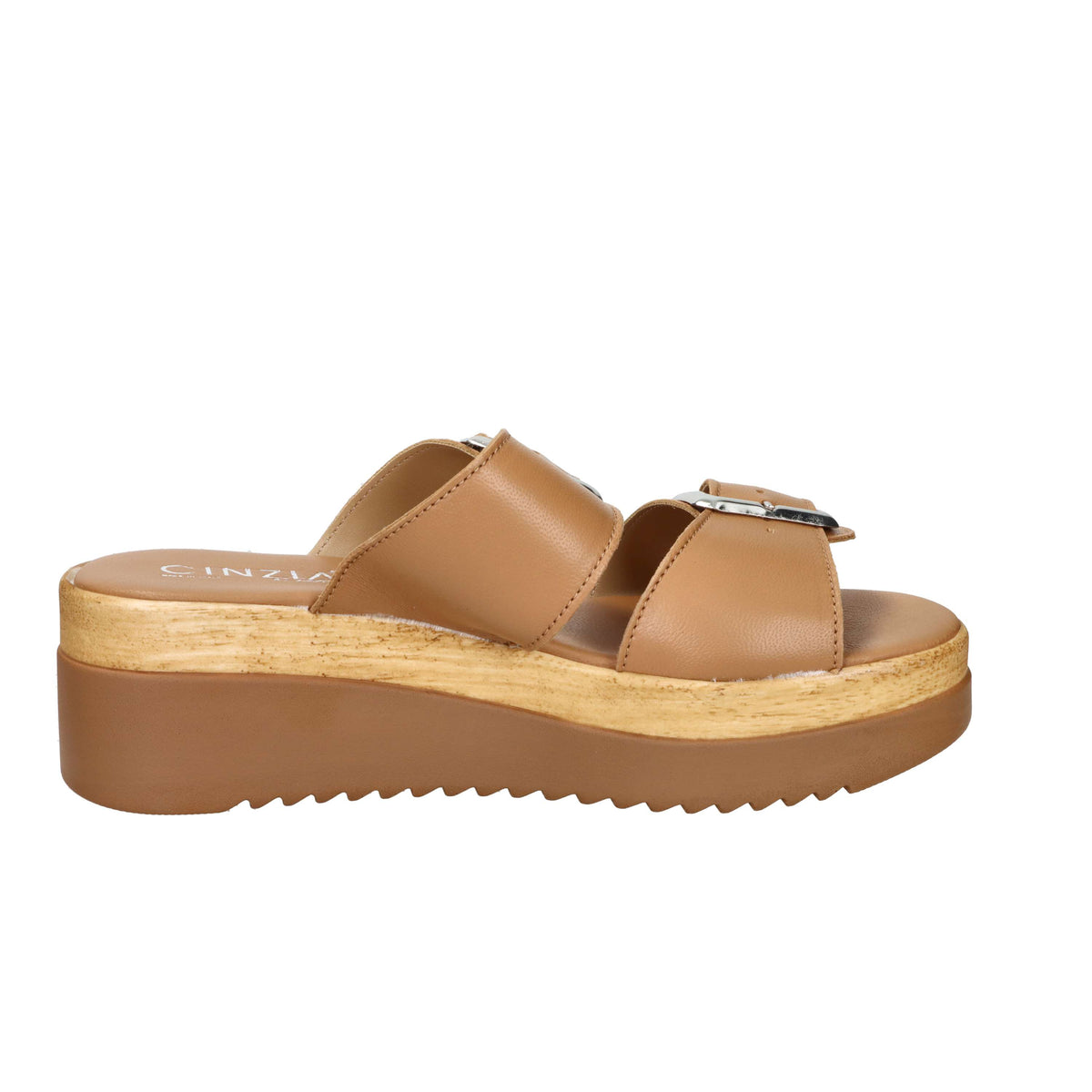 Cinzia Soft Damen Hausschuhe mit Keilabsatz IAF343616 Leder