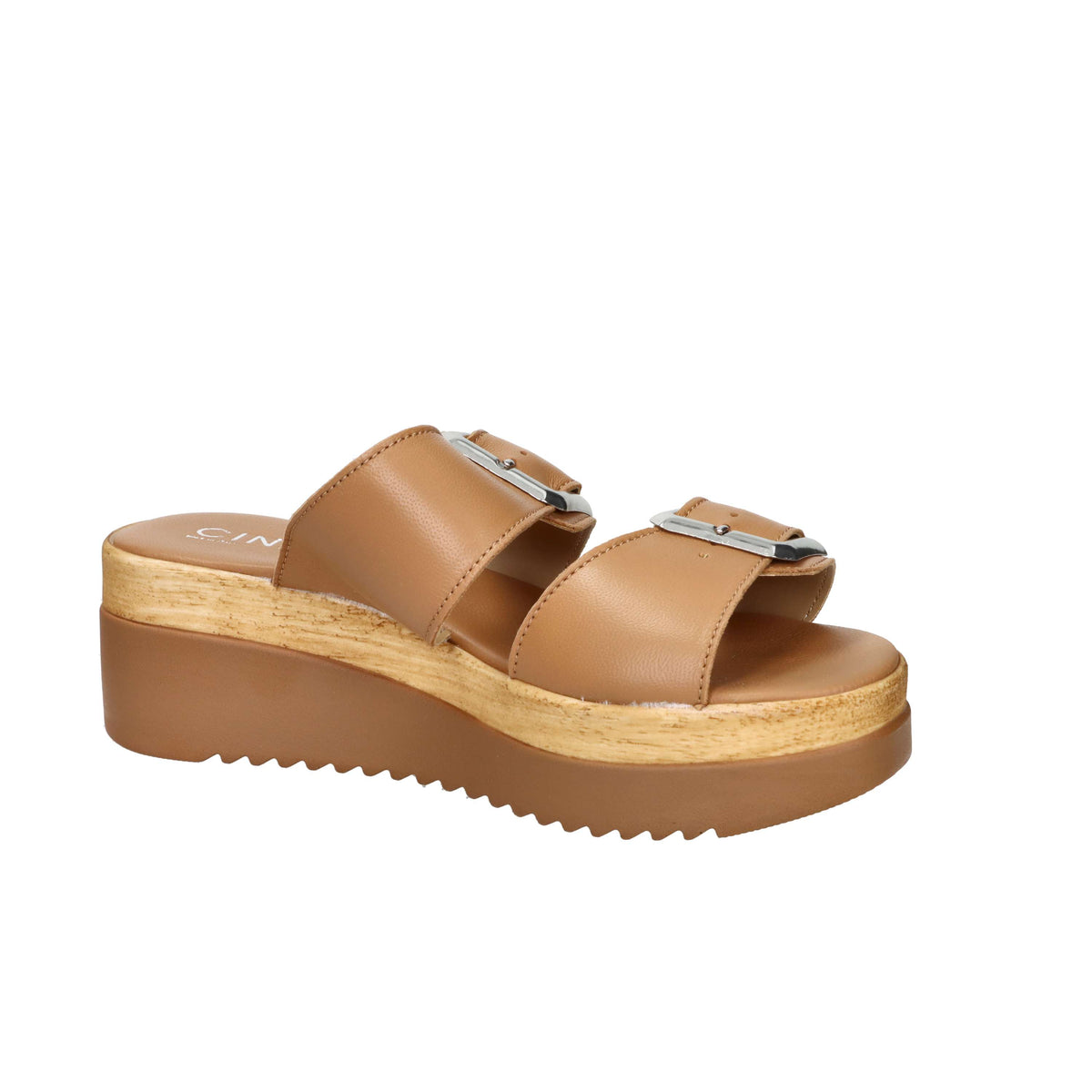 Cinzia Soft Donna Ciabatta con zeppa IAF343616 Cuoio