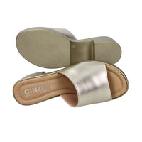 Cinzia Soft Damen Hausschuhe mit Absatz IAF203174L Platin