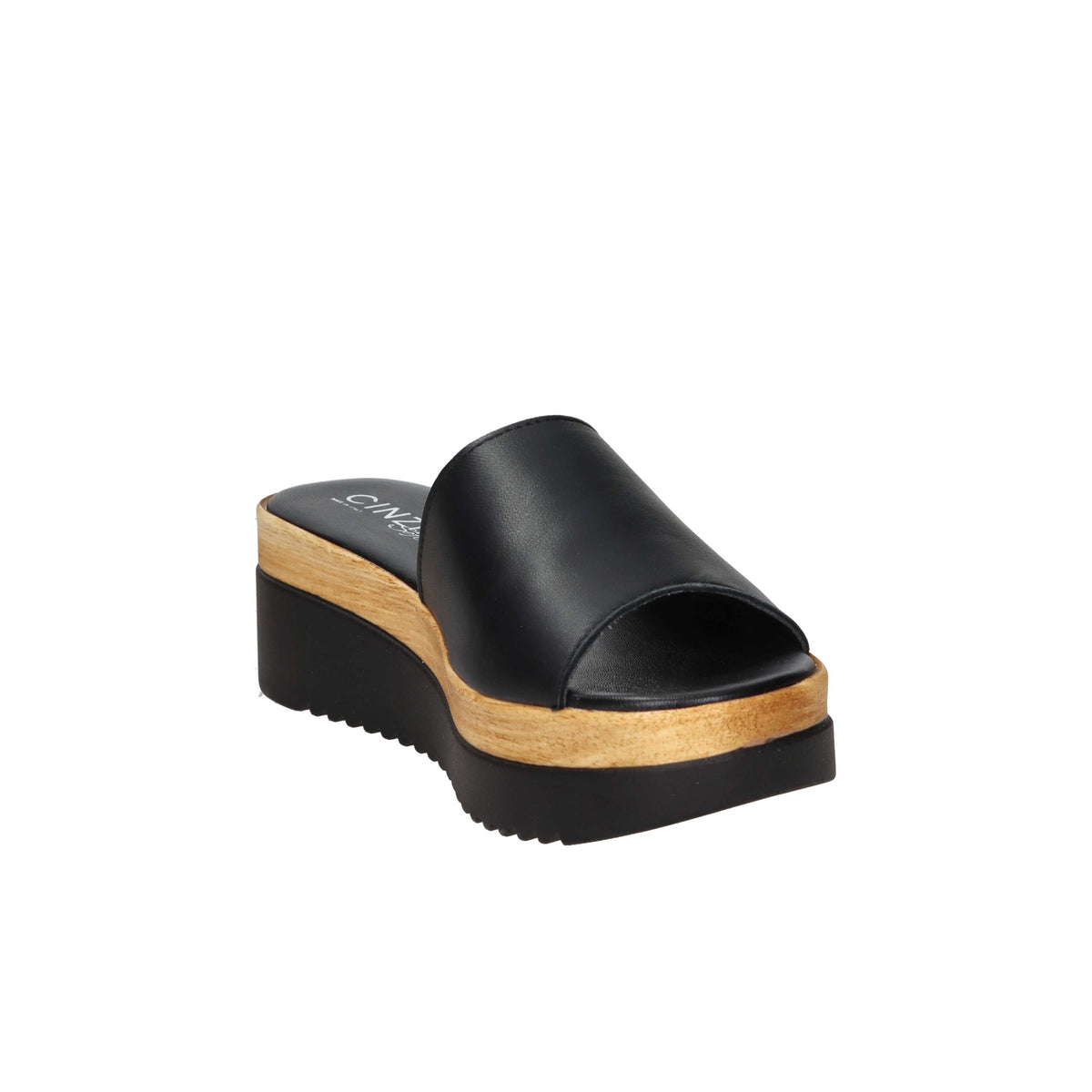 Cinzia Soft Damen Hausschuhe mit Keilabsatz IAF343421 Schwarz