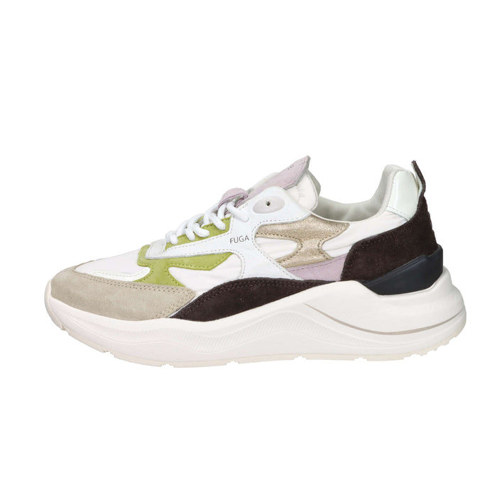 D.A.T.E. Donna Sneakers W441-FG-CS-WH Bianco/Marrone