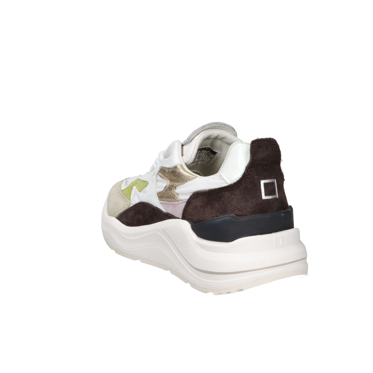 D.A.T.E. Femme Baskets W441-FG-CS-WH Blanc/Marron