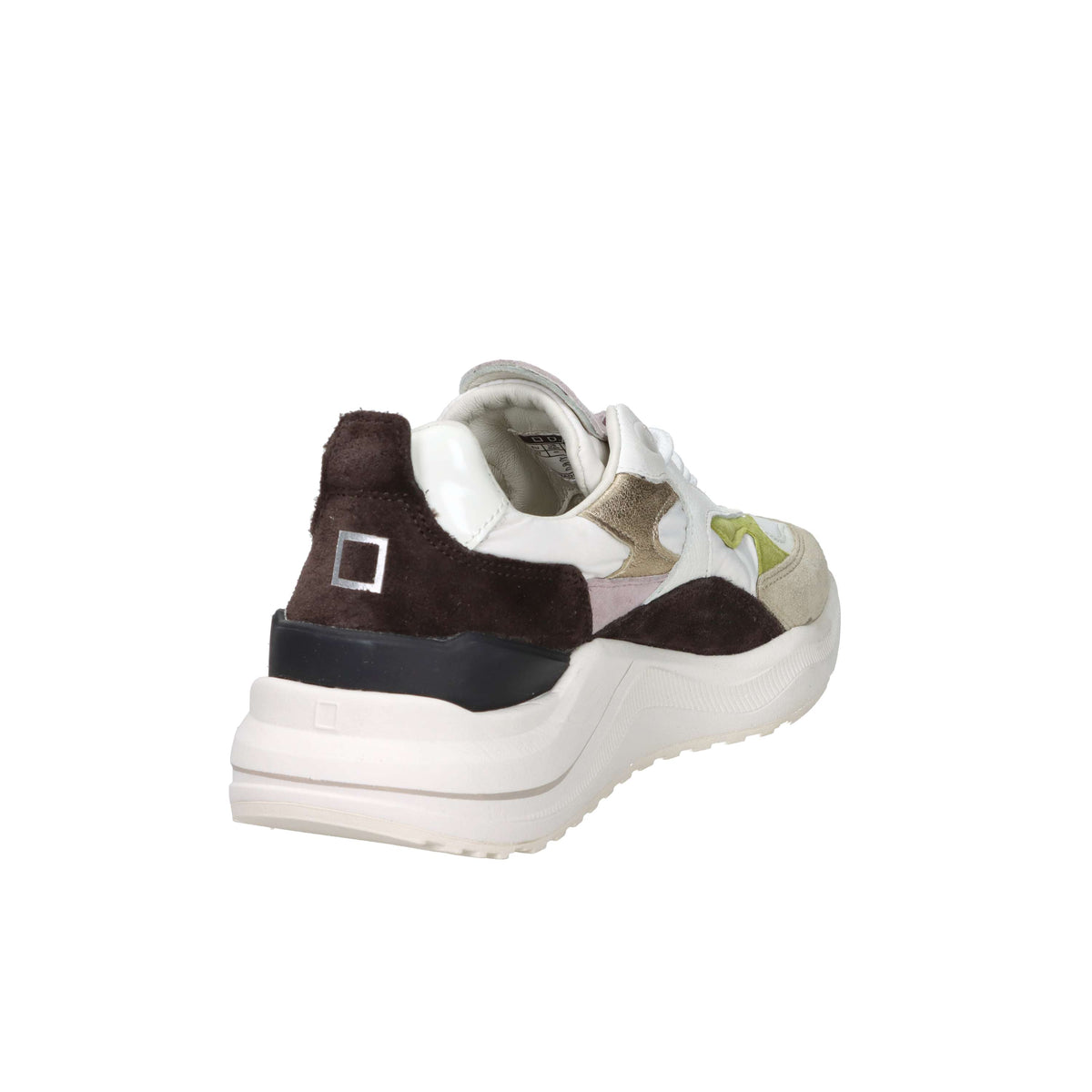 D.A.T.E. Femme Baskets W441-FG-CS-WH Blanc/Marron