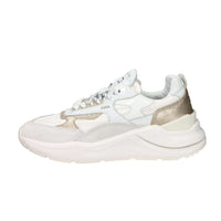 D.A.T.E. Donna Sneakers W441-FG-CO-WM Bianco/Oro