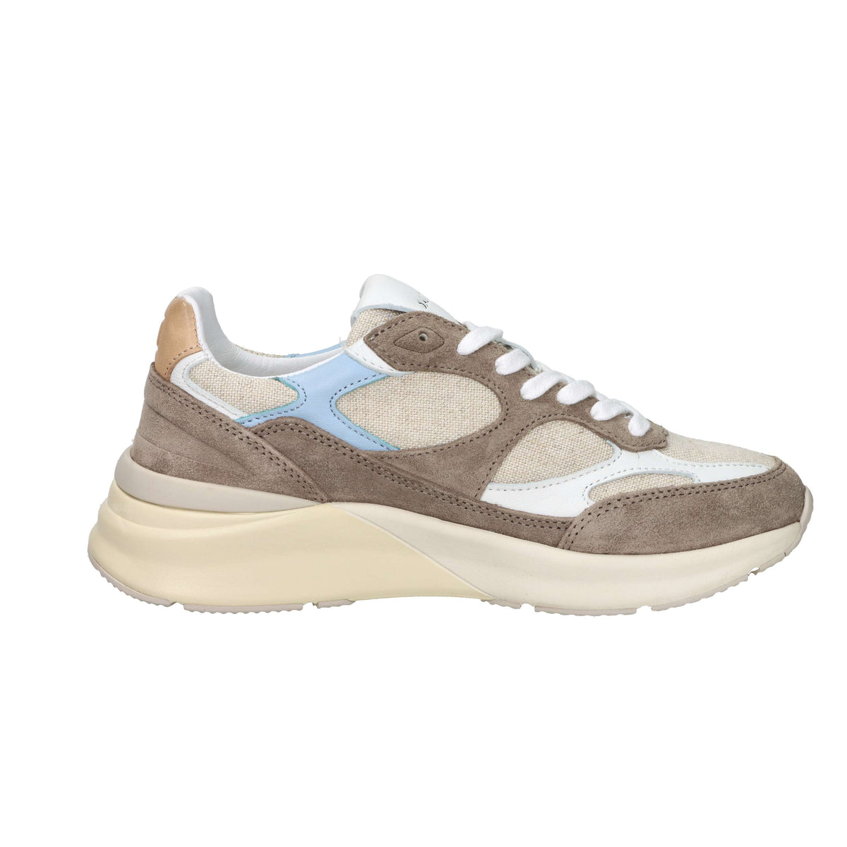 Baskets femme D.A.T.E. W441-F2-NT-BI Tourterelle