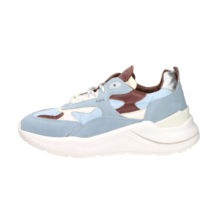D.A.T.E. Donna Sneakers W441-FG-CO-SK Celeste