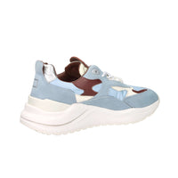 D.A.T.E. Donna Sneakers W441-FG-CO-SK Celeste