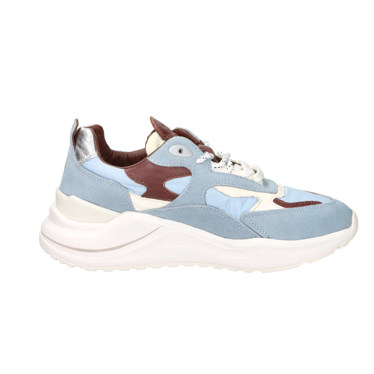 D.A.T.E. Donna Sneakers W441-FG-CO-SK Celeste