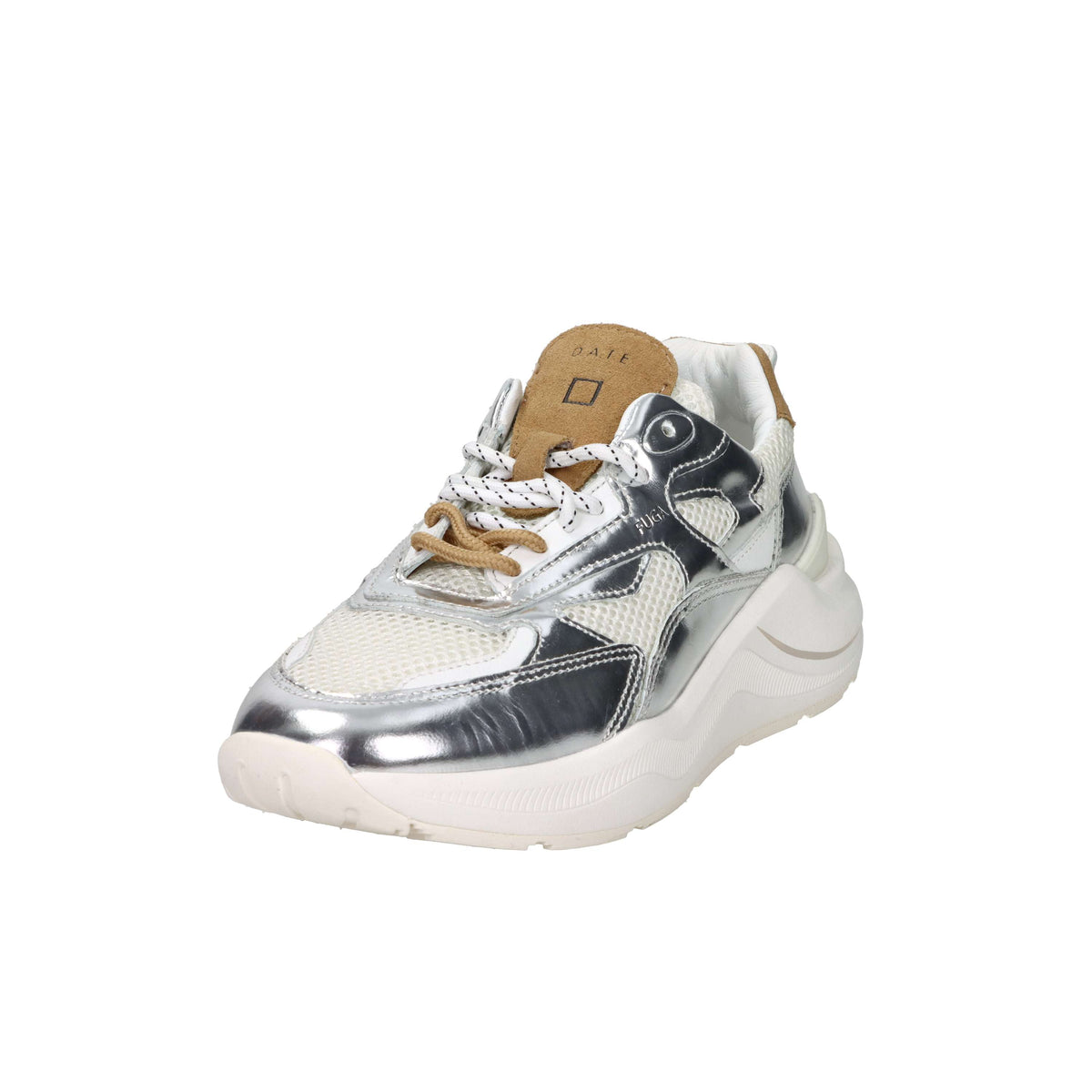 D.A.T.E. Women's Sneakers W441-FG-MR-RS White/Silver